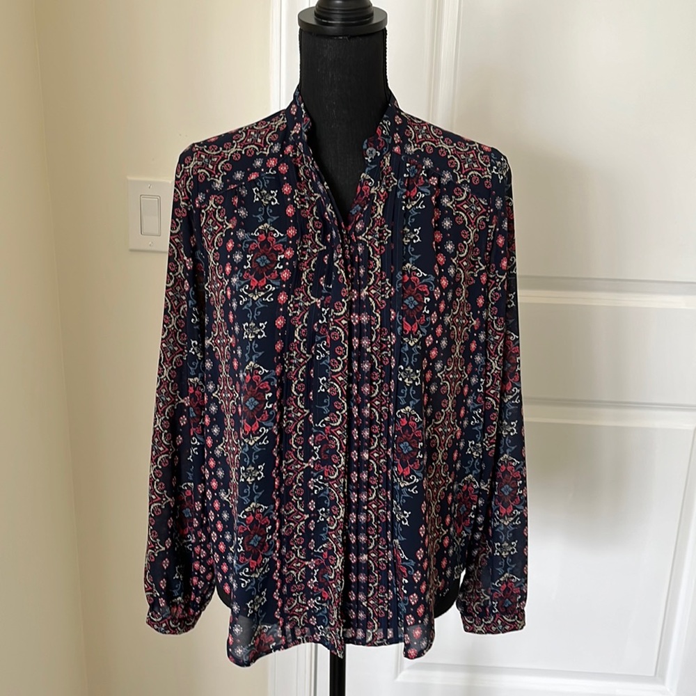 Abercrombie paisley pattern design blouse